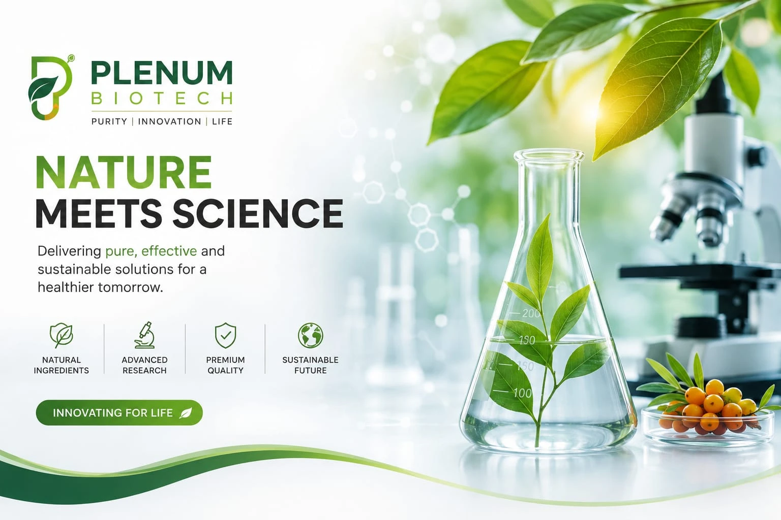 Nature meets science - delivering pure, effective and sustainable solutions for a healthier tomorrow